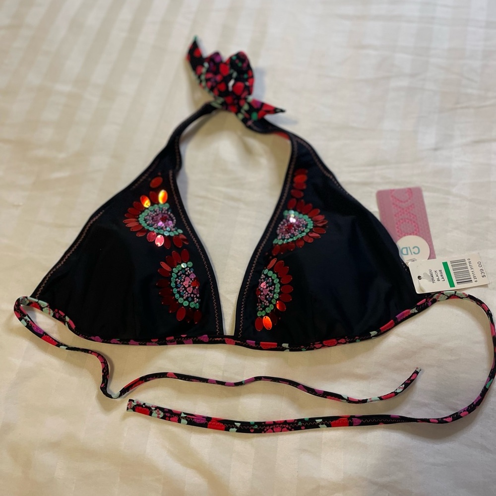 XOXO Black and Red Bikini with Halter Top - Picture 10 of 15